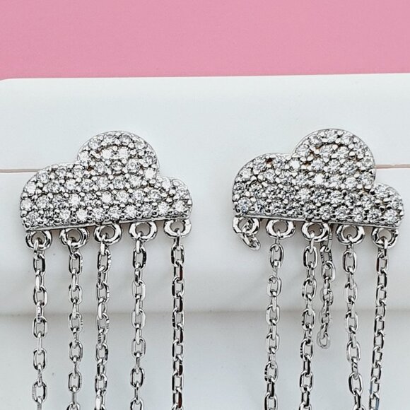 "925 Sterling Silver Cubic Zirconia Earrings, U19254698 - Picture 11 of 11